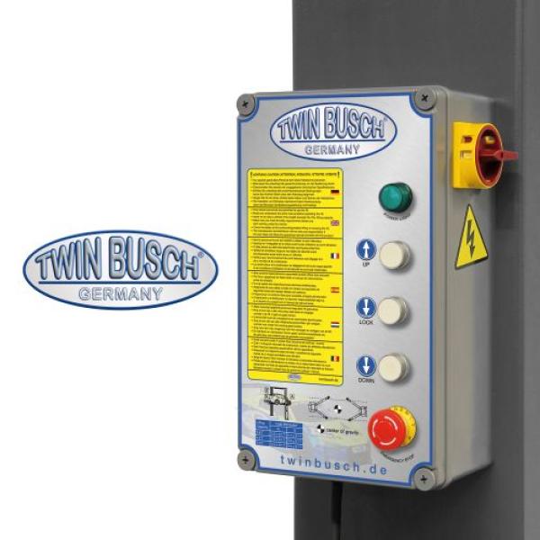 Twin Busch 2-Säulen-Hebebühne 4.2t – Basic-Line – automatische Entriegelung TW242E Grey Line